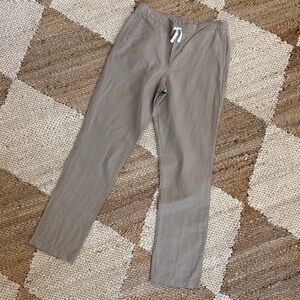 Janie and Jack Boys Drawstring Chinos in Taupe